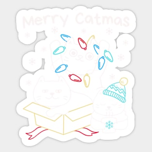 Merry Catmas Sticker